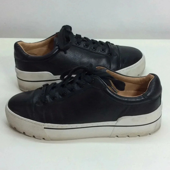 J/Slides Shoes - J/Slides Black Leather Sneakers